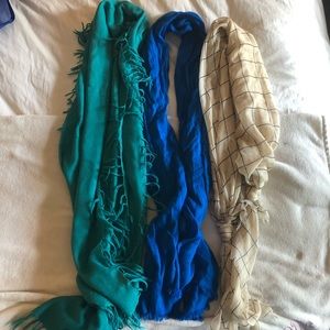 3 scarves for $15!